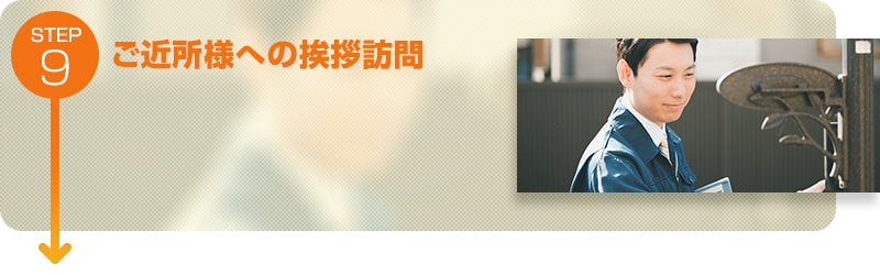 ご近所様への挨拶訪問